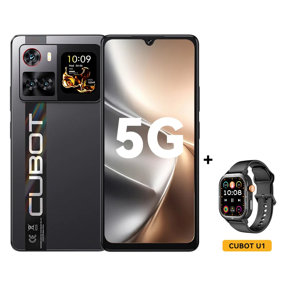 Cubot X100 5G Smartphone - Android 15, Dimensity 7025, 6.88" Screen, 16GB RAM + 256GB ROM, 64MP Camera