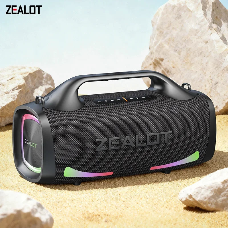 Zealot S79 Party Portable Speaker - Bluetooth 5.2, 24-Hour Playtime, Carry Handle